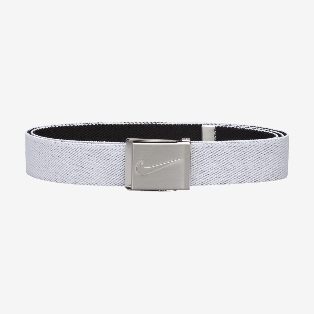Shop Nike Men's Reversible Stretch Web Golf Belt In White