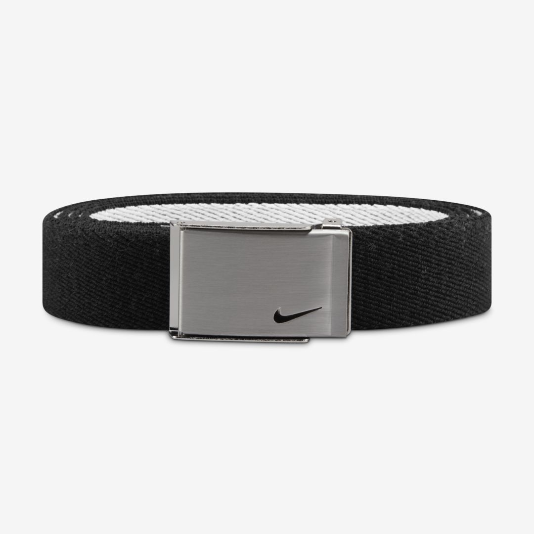 Nike Women's Reversible Stretch Web Golf Belt In Black