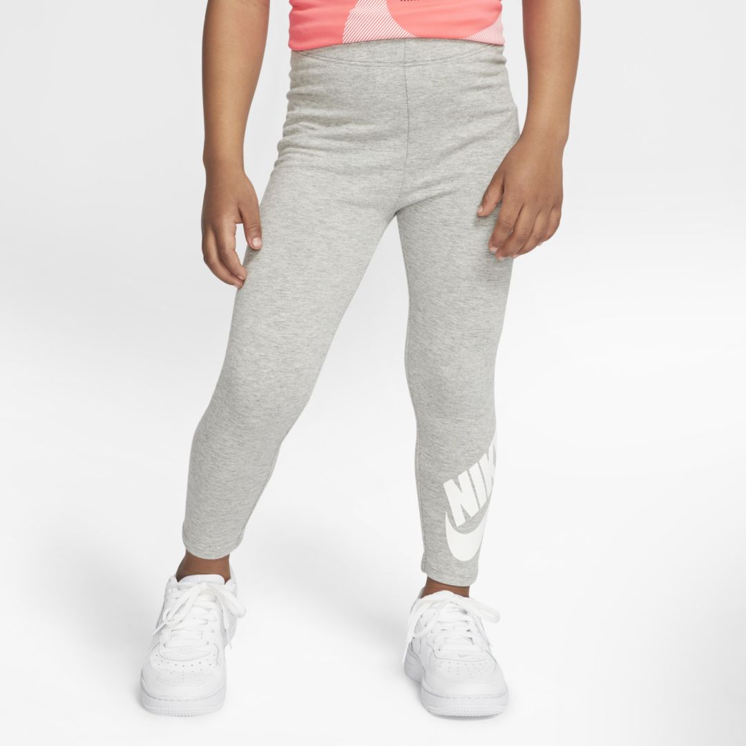 Shop Nike Sportswear Leg-a-see Toddler Leggings In Dark Grey Heather