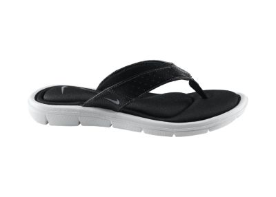 NIKE Women's Comfort Thong Sandals, Black/White/Grey - 5.0