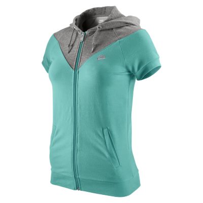 nike lightweight women's short sleeve hoodie