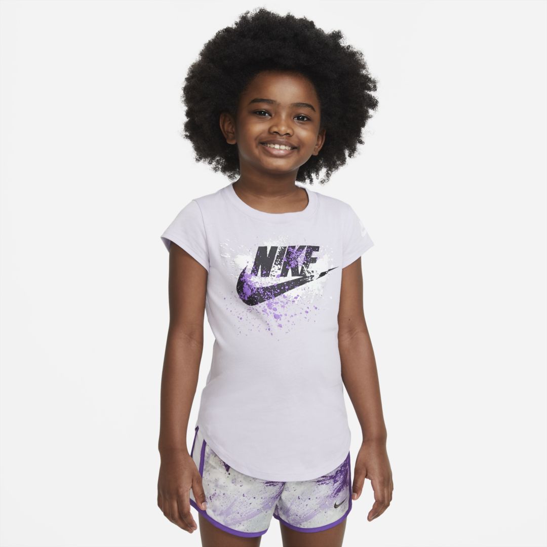 Nike Little Kids' T-shirt In Purple Chalk