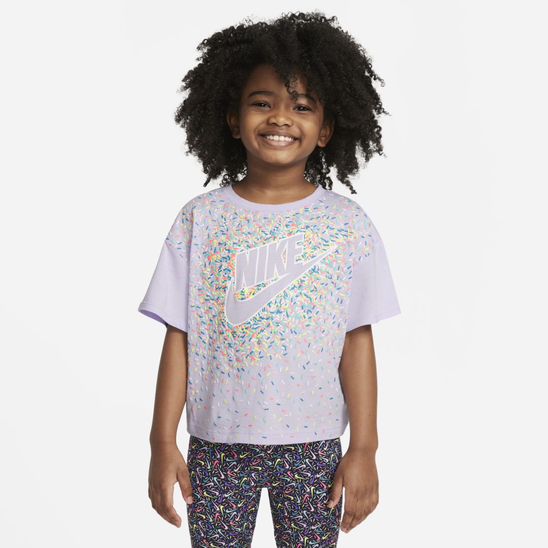 Nike Little Kids' T-shirt In Purple Chalk