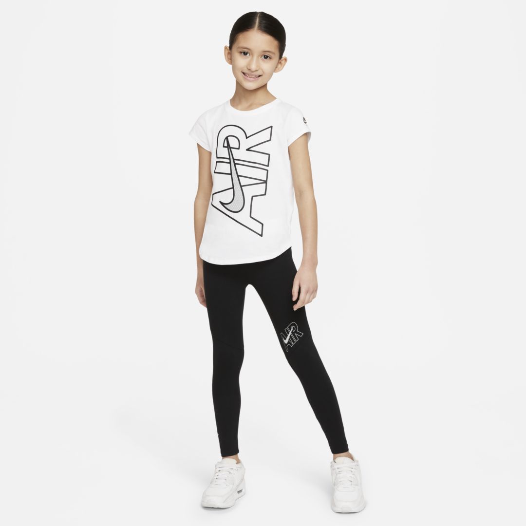 Nike Air Little Kids' T-shirt And Leggings Set In Black