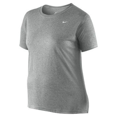 Nike - Extend Size S/S Legend Tee (Dark Grey Heather/White) - Apparel