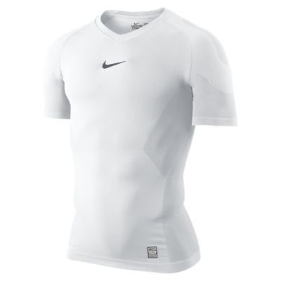 white nike pro shirt