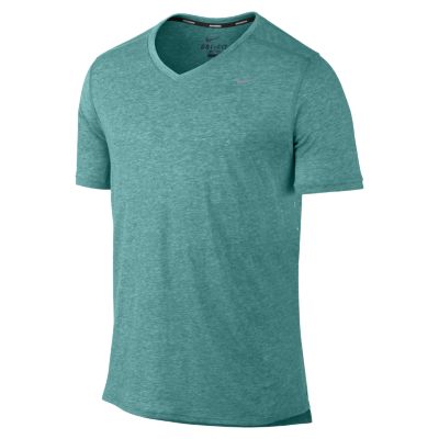 Nike Dri-FIT Touch Tailwind Short-Sleeve Men's Running Shirt - Sport Turquoise, S