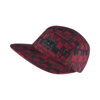 NIKE Air Jordan Snapback Hat, Gym Red/Black - MISC