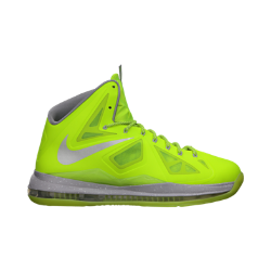 Nike LeBron X Men's Basketball Shoes - Volt, 8