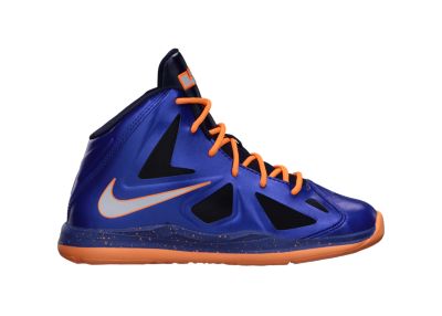 Nike LeBron X 10.5c-3y Pre-School Boys' Basketball Shoes - Hyper Blue, 11C