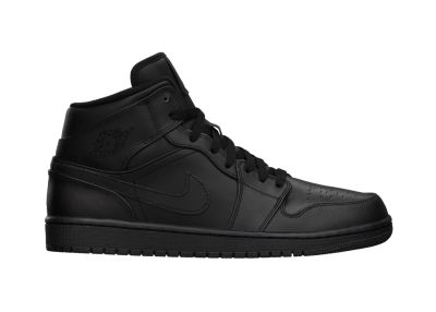 Nike Air Jordan 1 Mid Men's Shoes - Black, 7