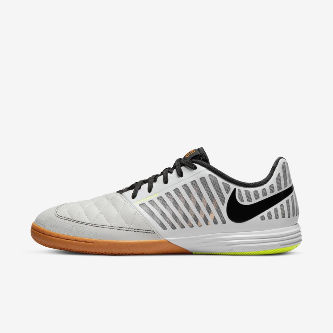 Nike Lunar Gato Ii Ic Indoor/court Soccer Shoes In White,photon Dust,light Curry,black
