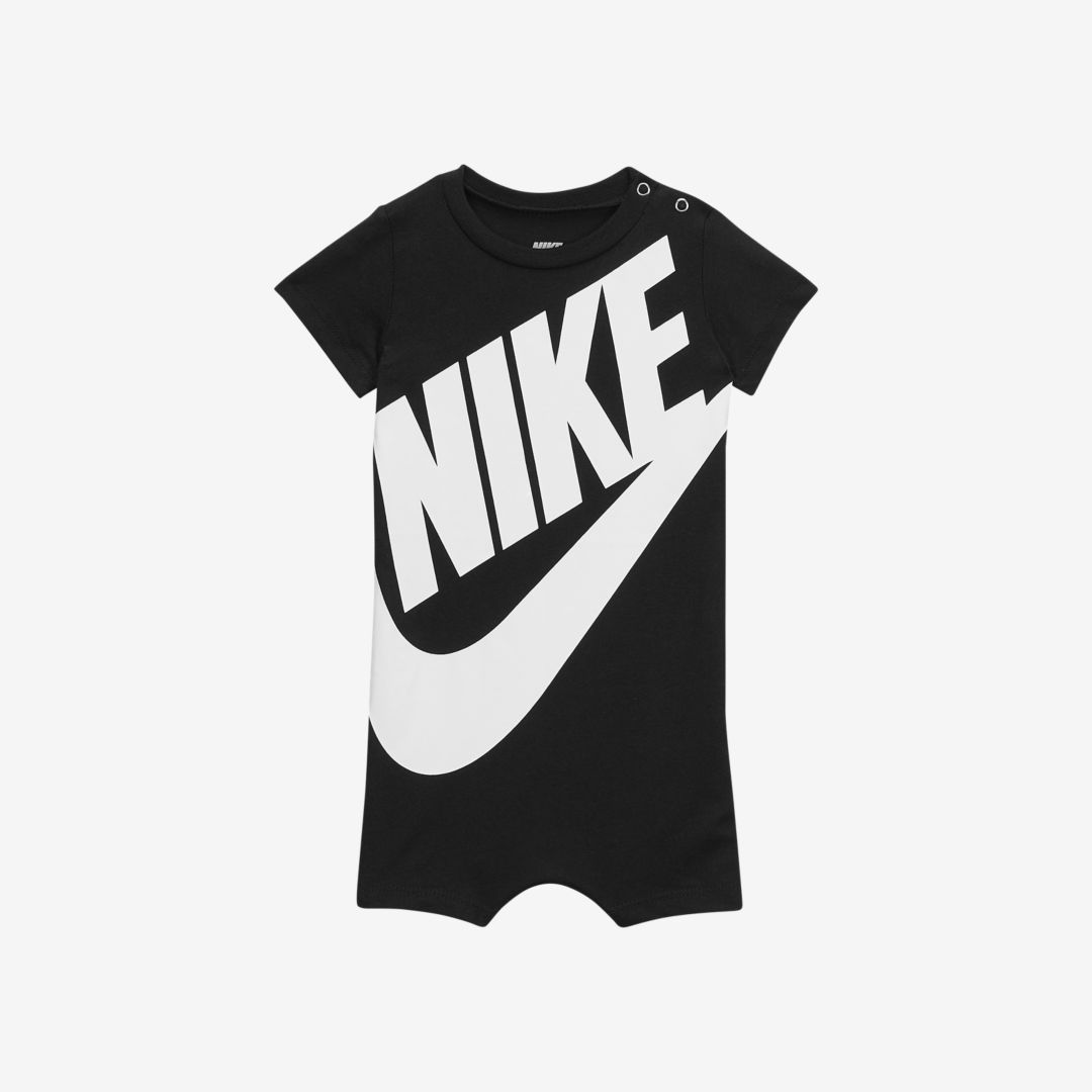 Nike Baby (0-9m) Futura Romper In Black