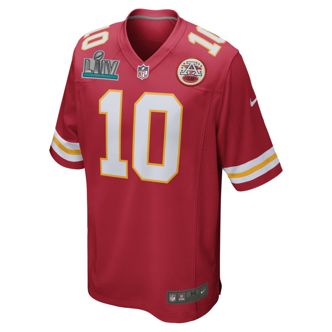 Nike NFL Kansas City Chiefs Super Bowl LIV (Tyreek Hill) Men's Game Football Jersey Size 3XL (University Red) 689312-669