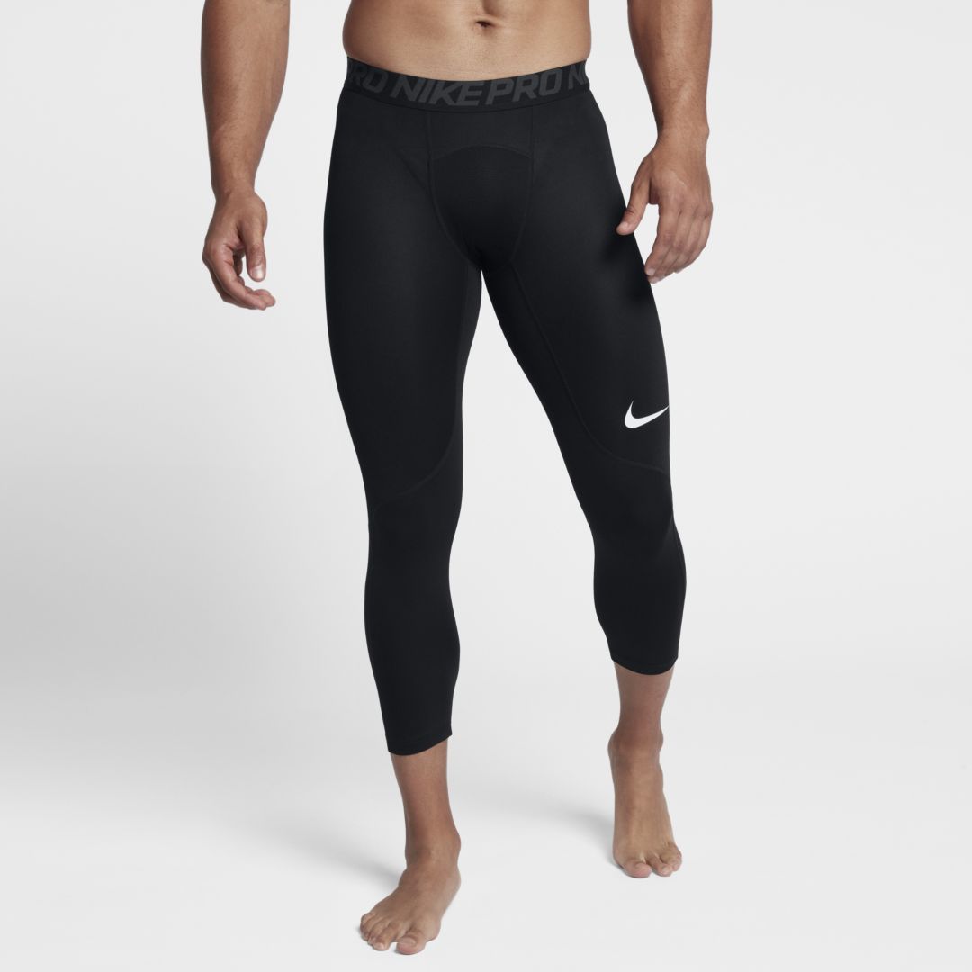Nike Pro Men's 3/4 Training Tights In Black