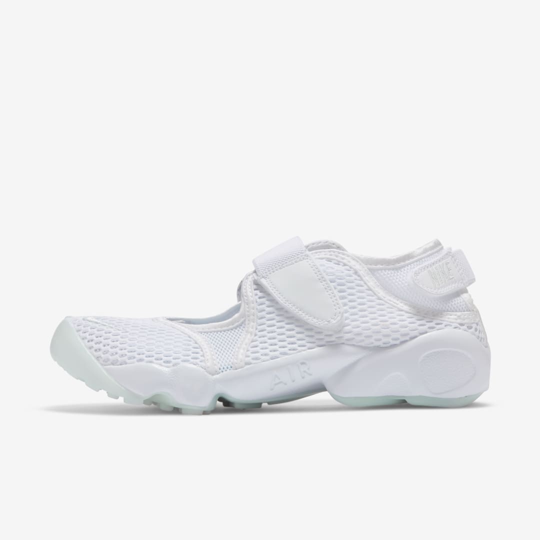Nike Women's Air Rift Breathe Shoes In White,pure Platinum