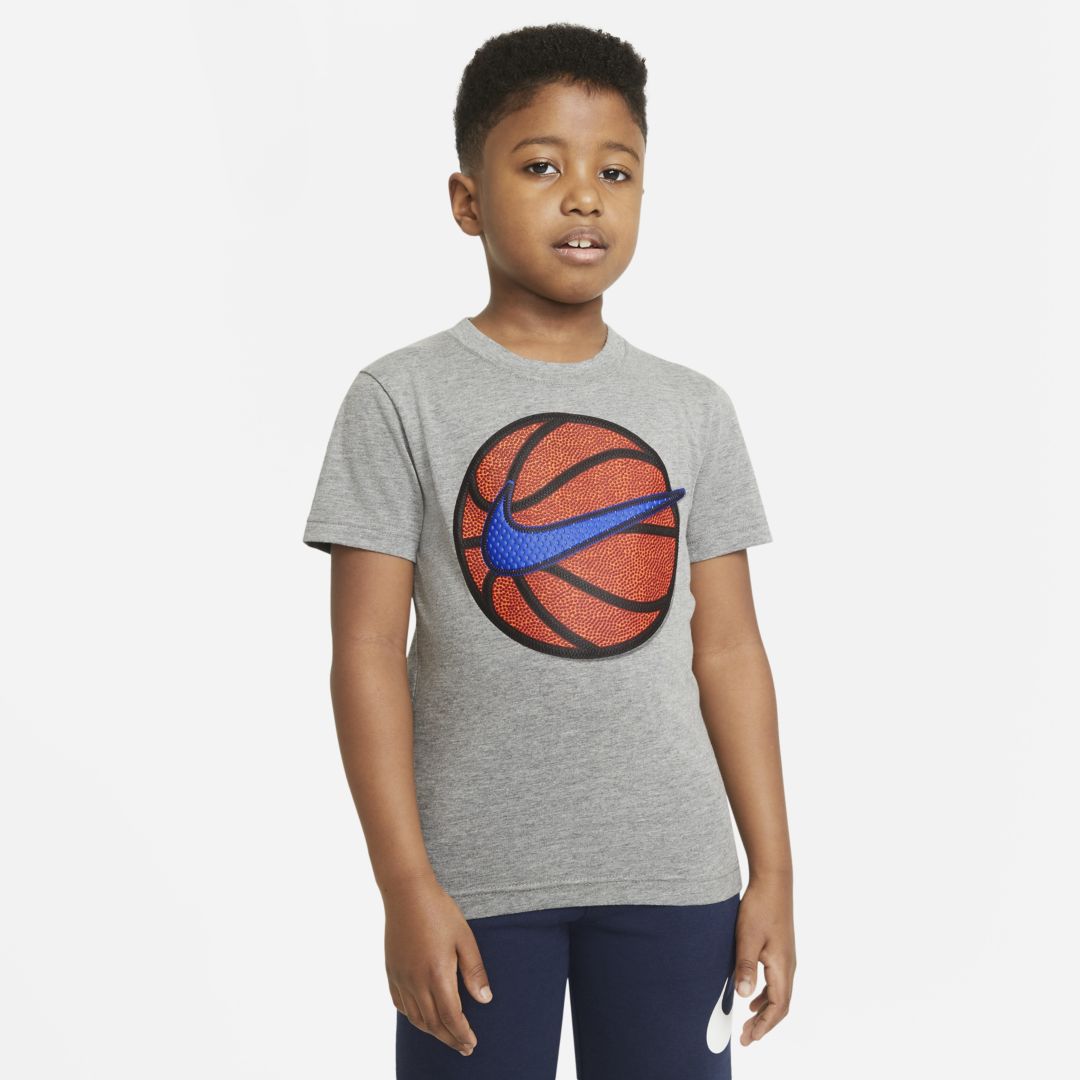 Nike Little Kids' T-shirt In Carbon Heather