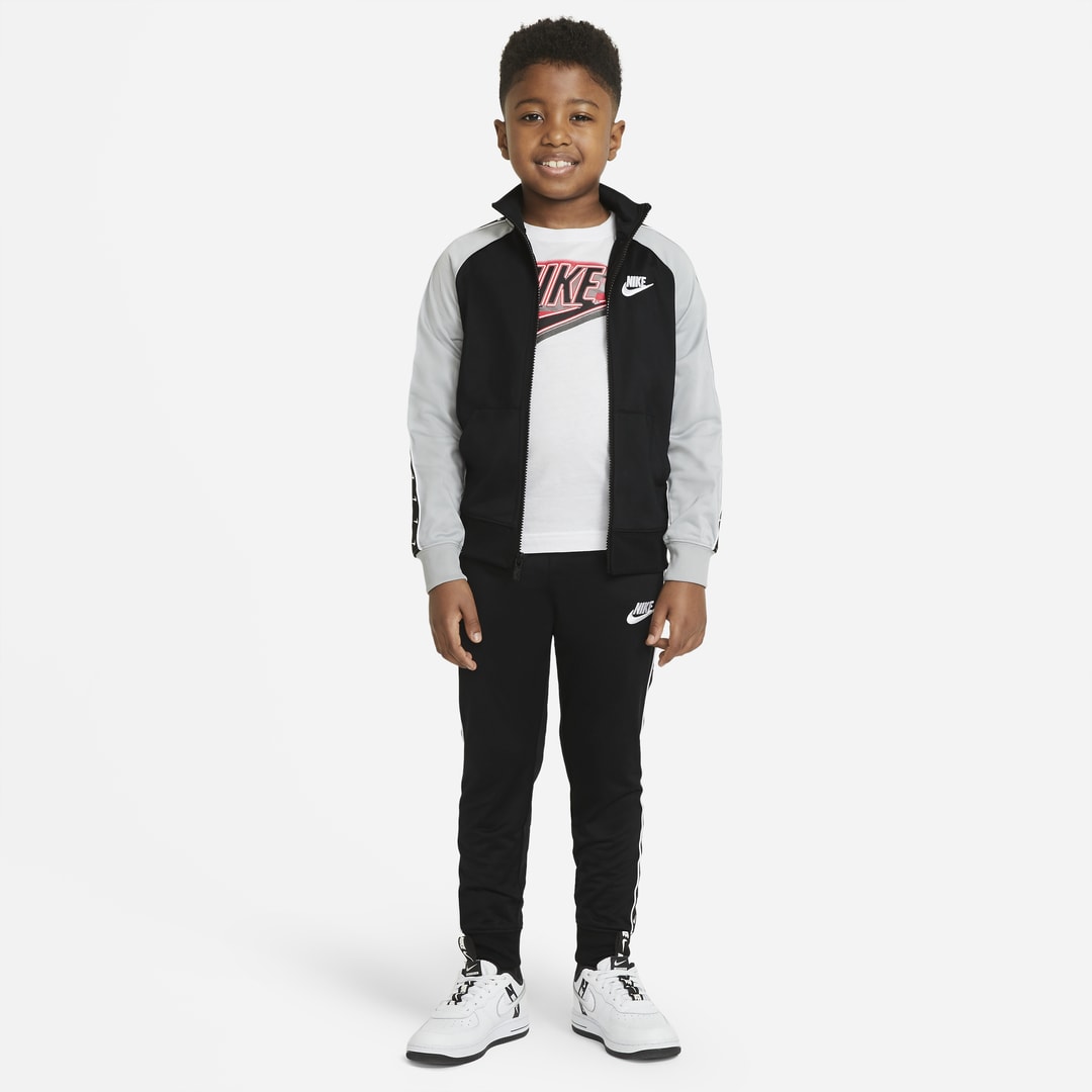 Nike Little Kids' Tracksuit Set In Black