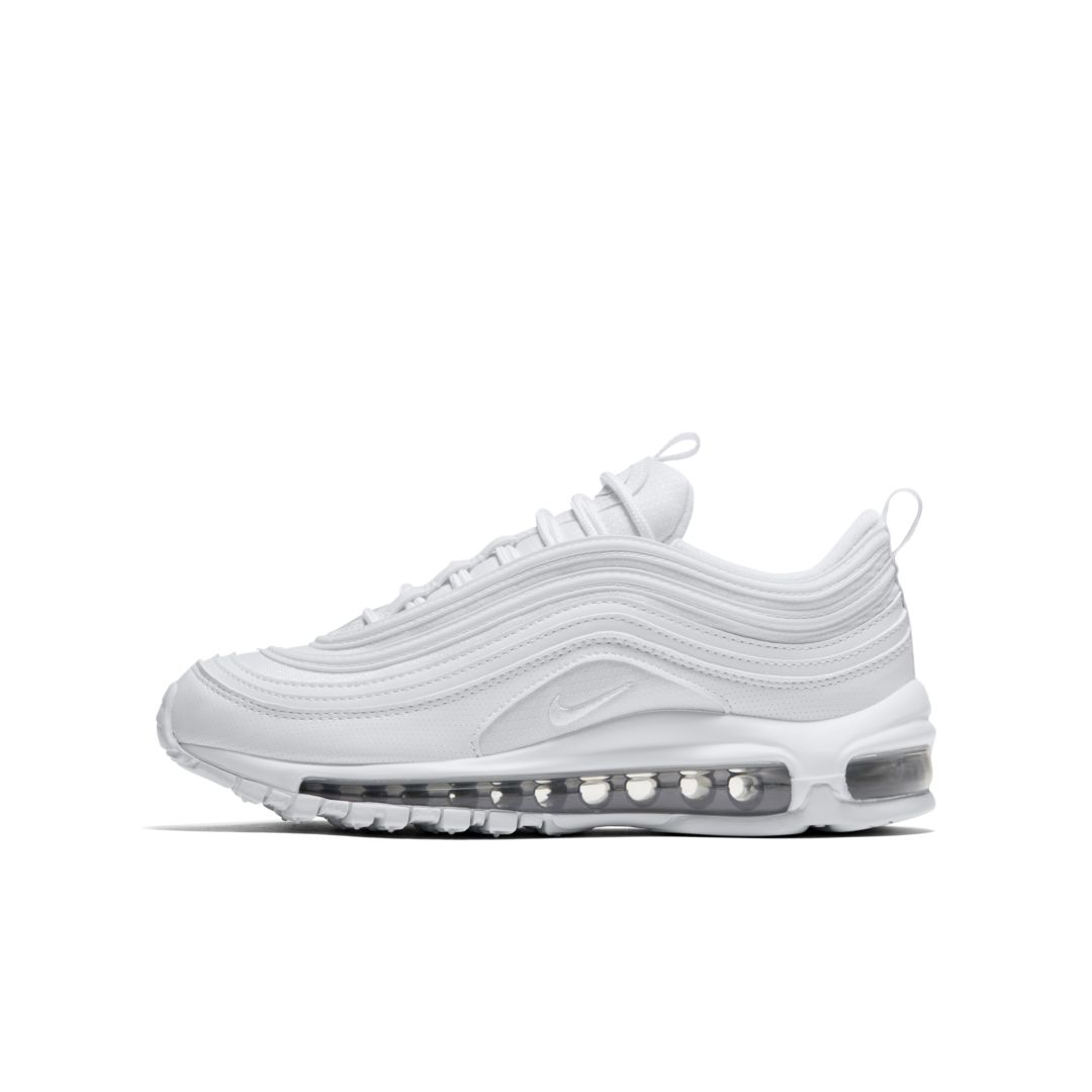 Shop Nike Air Max 97 Big Kids' Shoes In White