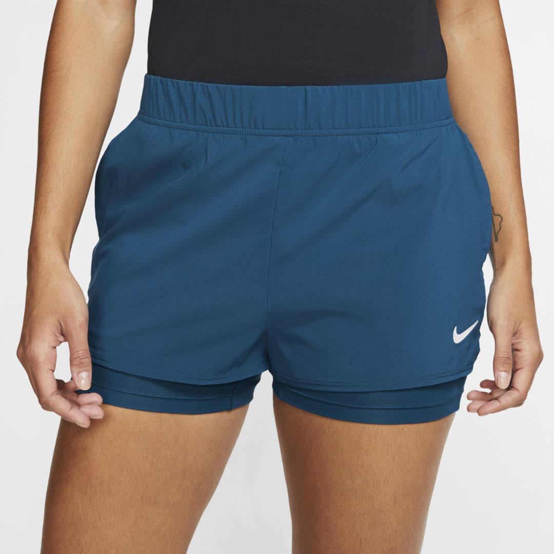 Nike Court Flex Women's Tennis Shorts In Blue