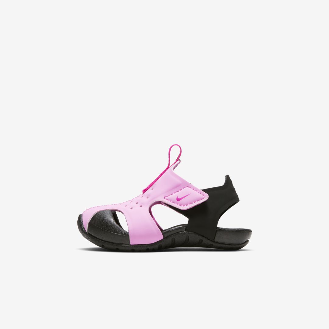 Nike Sunray Protect 2 Baby/toddler Sandal In Psychic Pink,black,laser Fuchsia
