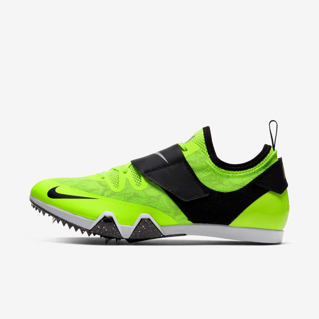 Nike Pole Vault Elite Running Shoe In Electric Green/metallic Pewter/black