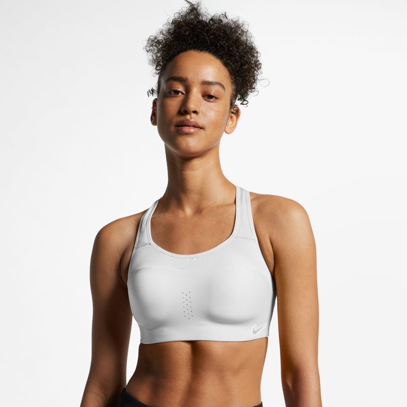 Nike Alpha Women's High-Support Padded Sports Bra - White