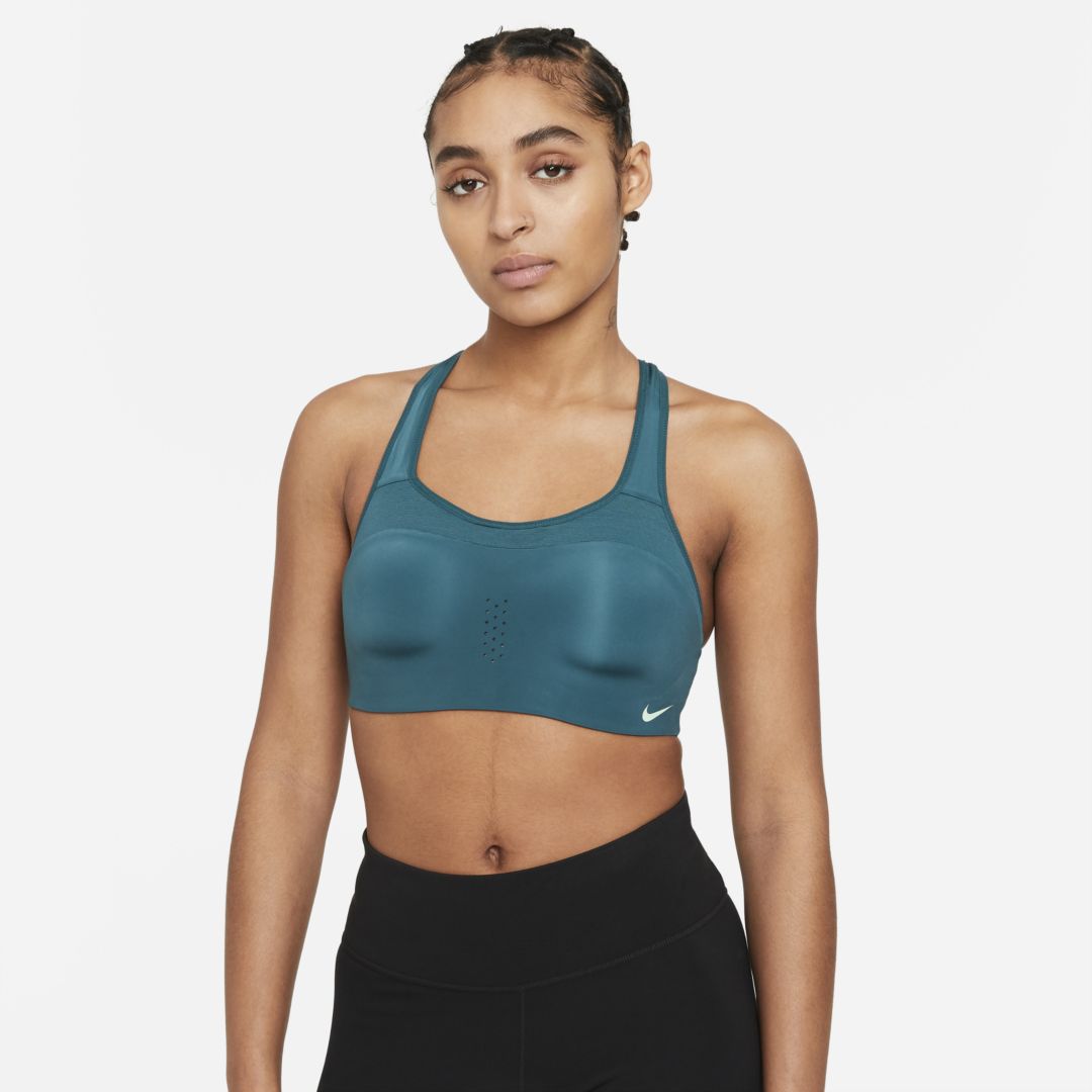 Nike Alpha Women's High-support Padded Keyhole Sports Bra In Jade