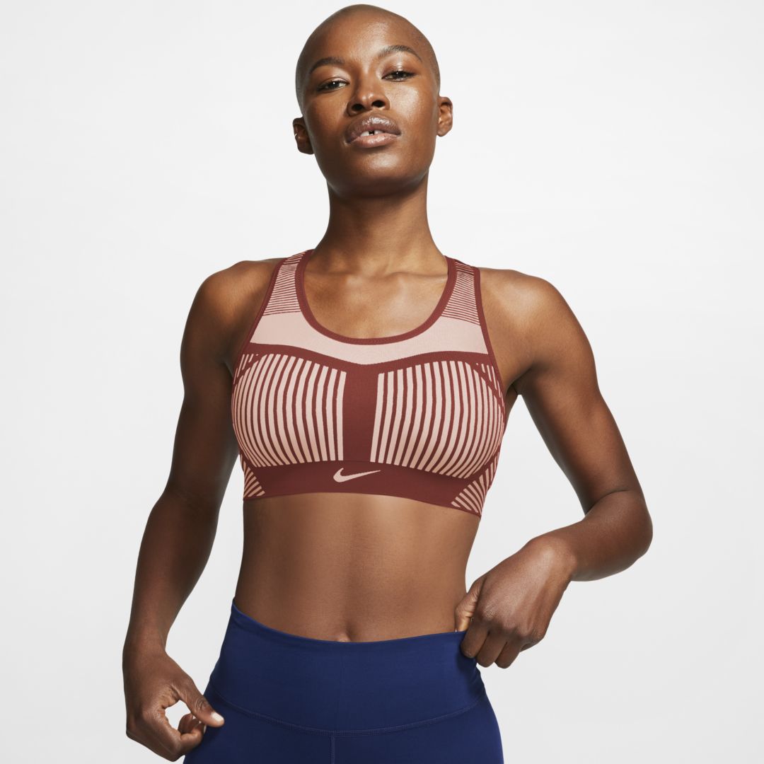 Nike Fe/nom Flyknit Women's High-support Non-padded Sports Bra In