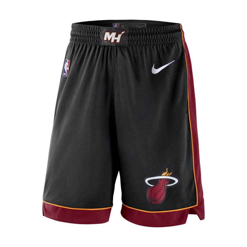 Miami Heat Icon Edition Men's Nike NBA Swingman Shorts - Black