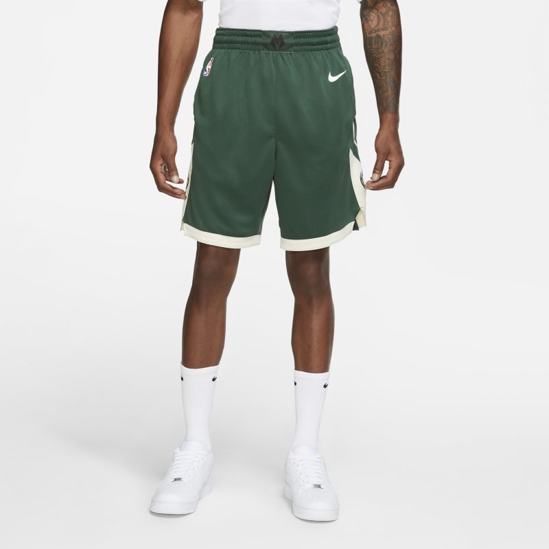Milwaukee Bucks Icon Edition Men's Nike NBA Swingman Shorts - Green