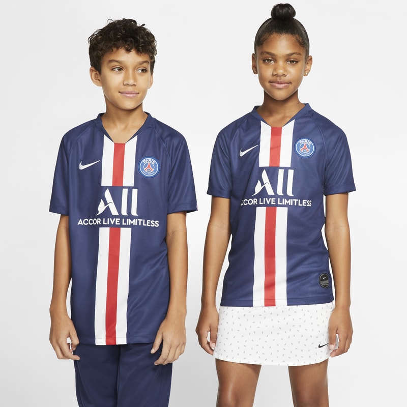 Paris Saint-Germain 2019/20 Stadium Home Older Kids' Football Shirt - Blue