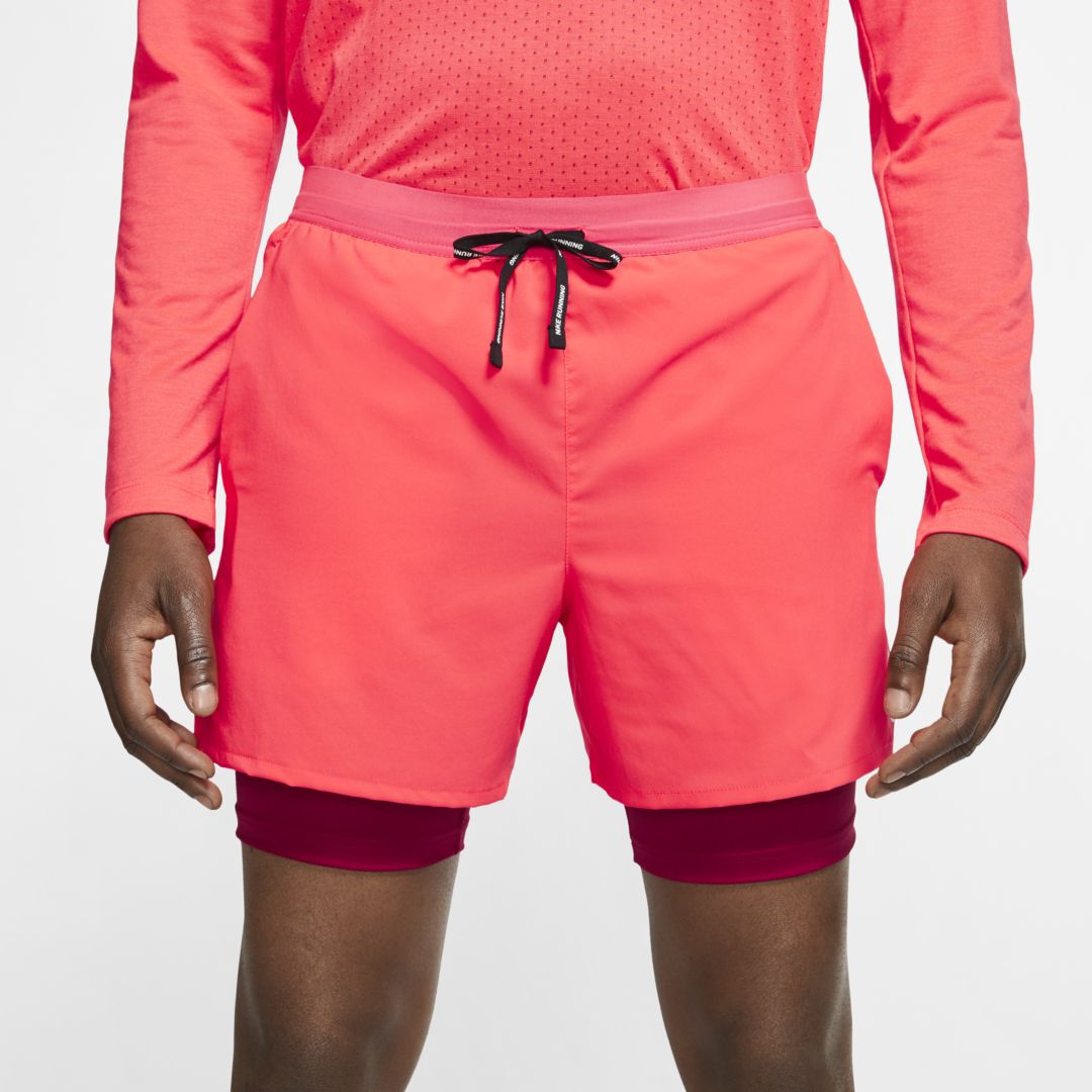 Nike Flex Stride Men's 5" 2-in-1 Running Shorts In Laser Crimson/noble Red