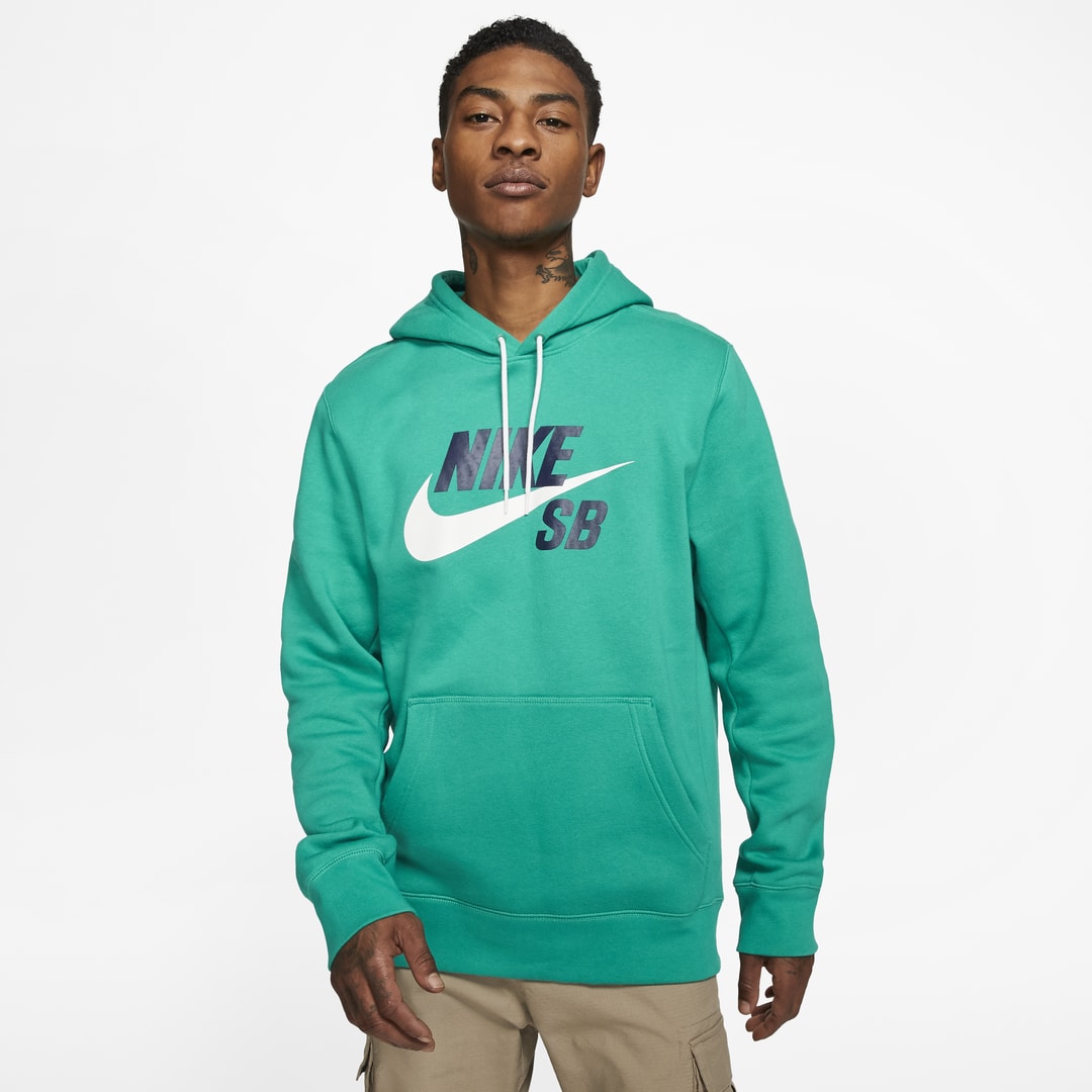 Nike Sb Icon Pullover Skate Hoodie In Green