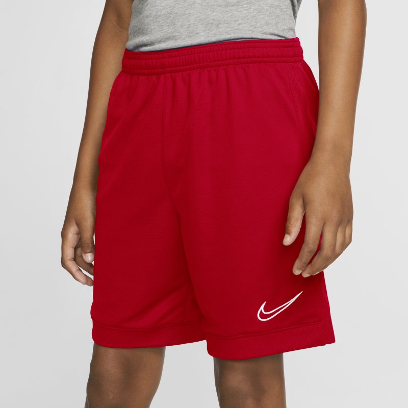 Nike Dri-FIT Academy Older Kids' Football Shorts - Red