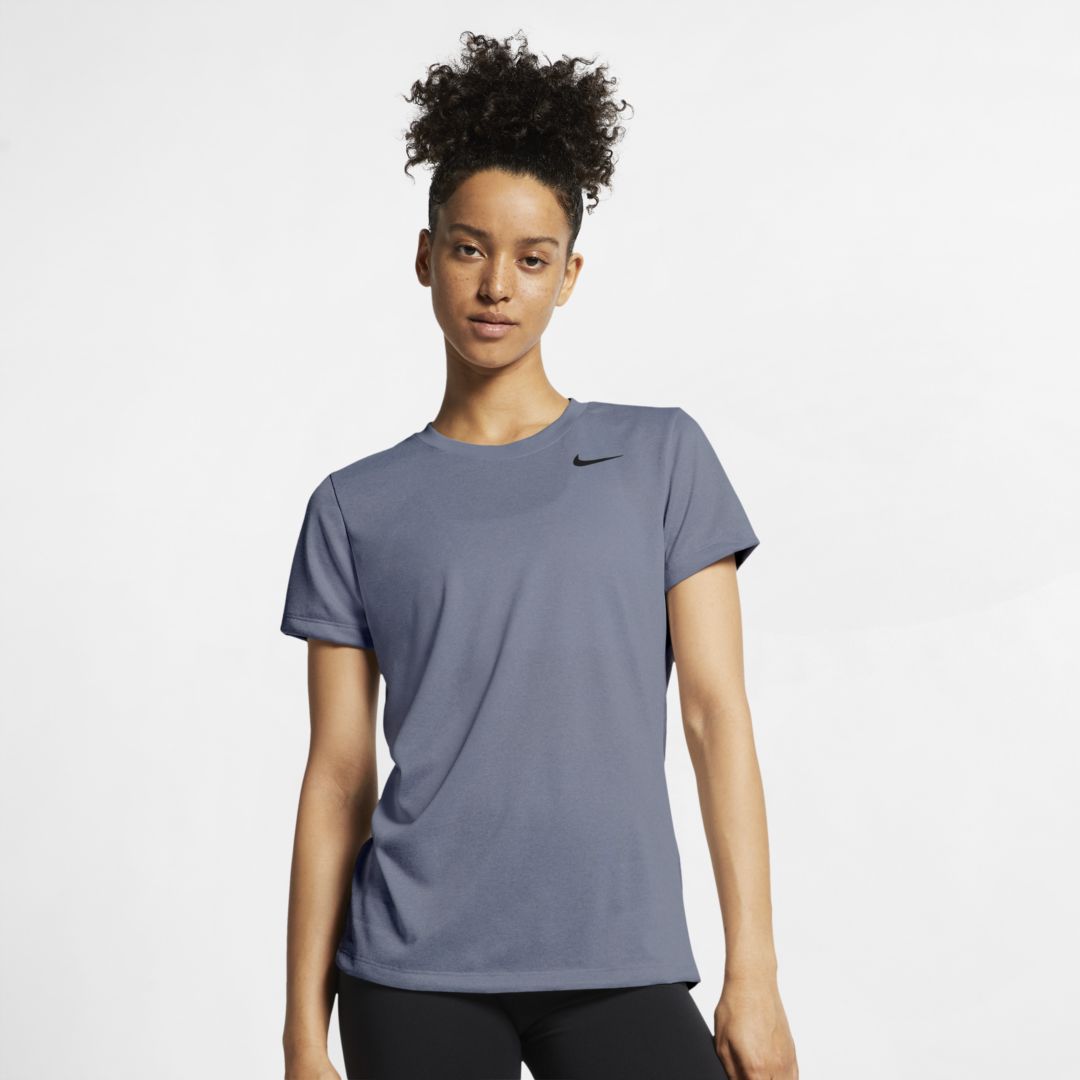 Nike Dri-fit Legend Women's Training T-shirt In Ashen Slate,pure,heather,black