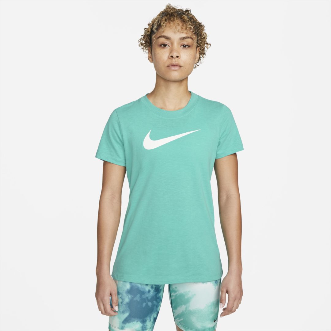 Nike Dri-fit Women's Training T-shirt In Washed Teal