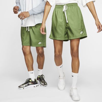 nike woven flow shorts green