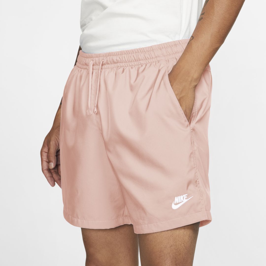 Nike Sportswear Men's Woven Flow Shorts In Arctic Orange,white
