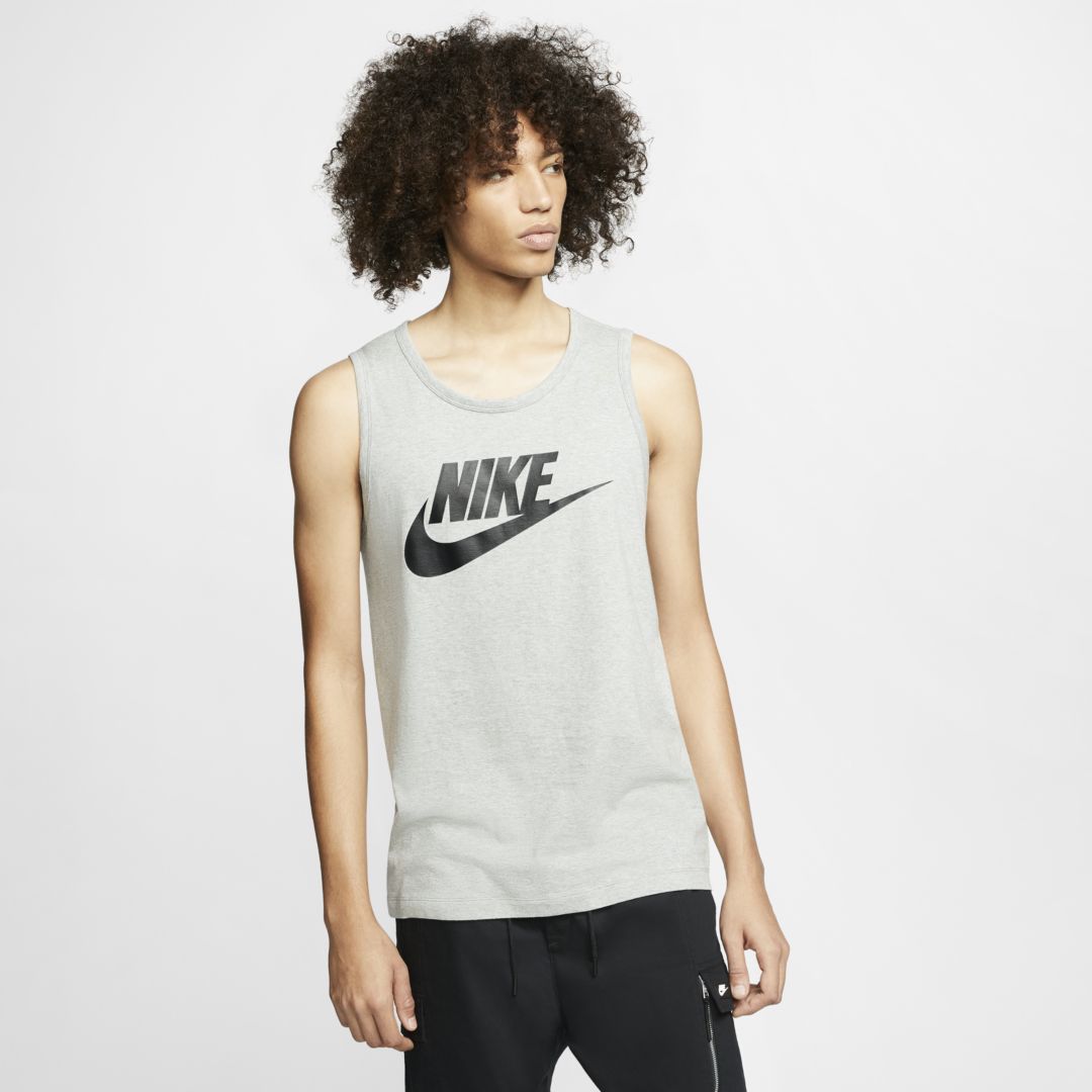 Shop Nike Men's  Sportswear Tank Top In Grey