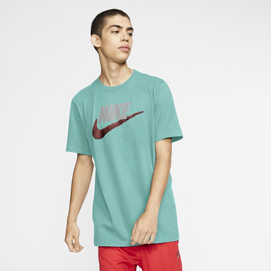 Nike Sportswear Men's T-shirt In Tropical Twist,white,arctic Orange