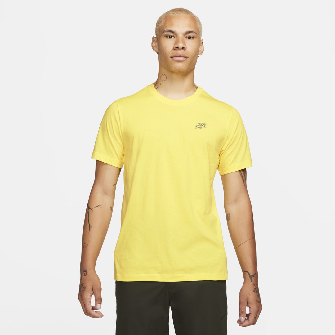 Nike Men's  Sportswear Club T-shirt In Yellow