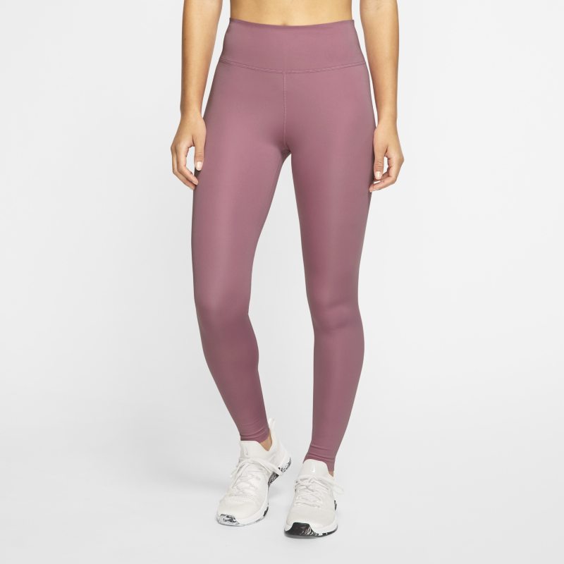 Damskie legginsy ze średnim stanem Nike One Luxe - Różowy