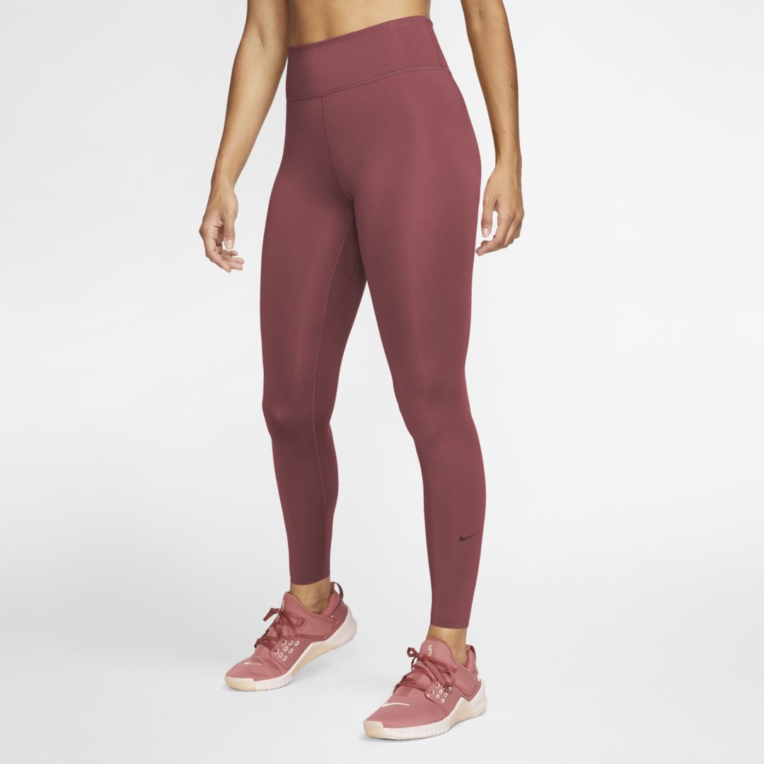Nike Women's One Luxe Mid-rise Leggings In Red