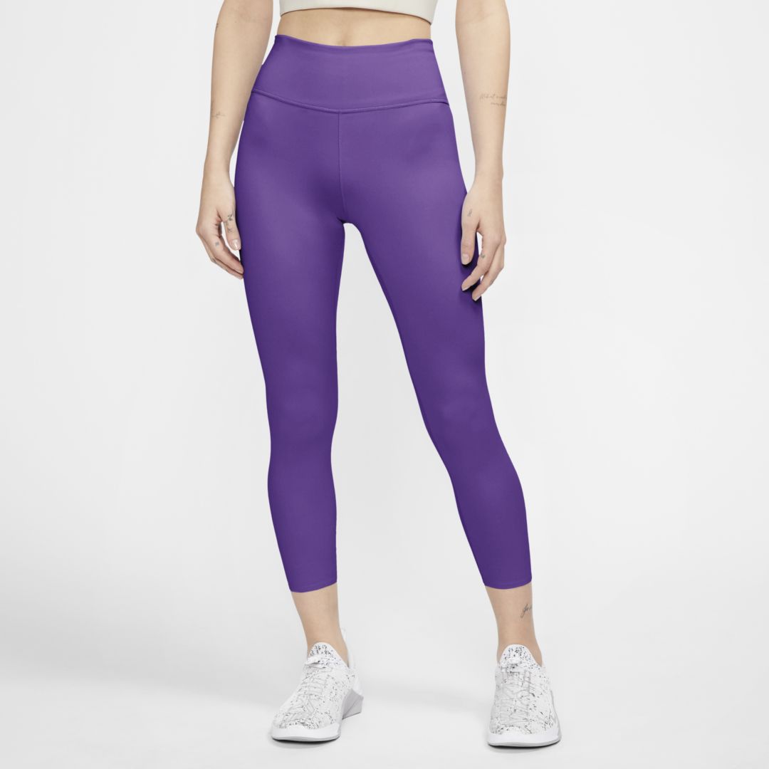 Nike Yoga Luxe Women's Infinalon Ribbed 7/8 Tights (light Thistle) -  Clearance Sale In L Thsl/saphre