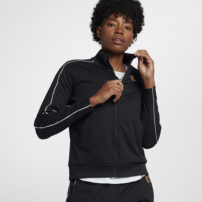 фото Женская теннисная куртка nikecourt - черный