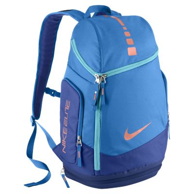 nike elite backpack blue and orange
