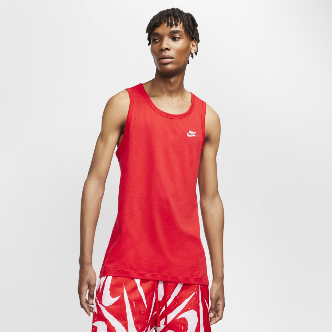 Nike Sportswear Men's Tank In University Red,white