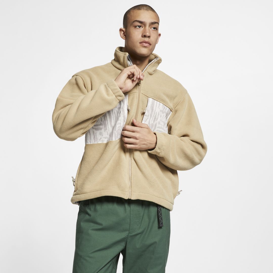 Nike Acg Fleece Jacket In Khaki