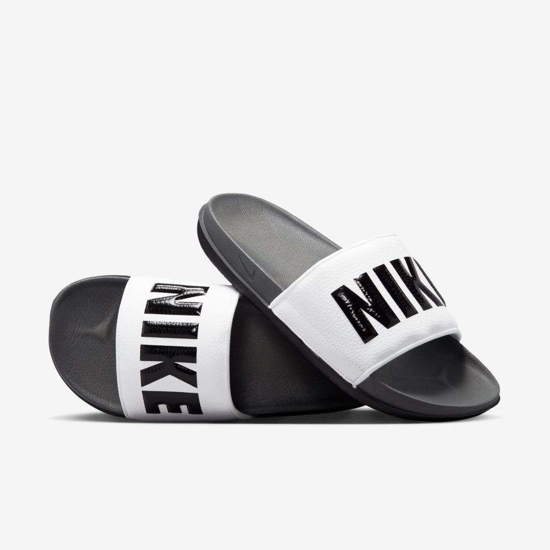Shop Nike Men's Offcourt Slides In Grey